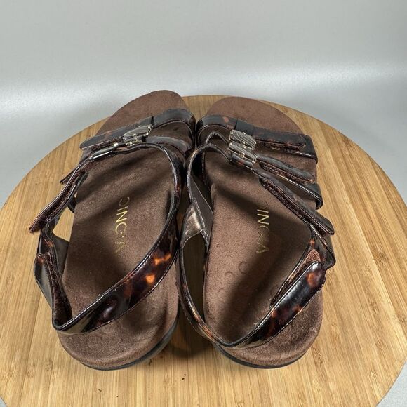 Vionic Amber Adjustable Ankle Strap Orthaheel Tortoise Sandal Women's 6 Wide - Picture 5 of 7